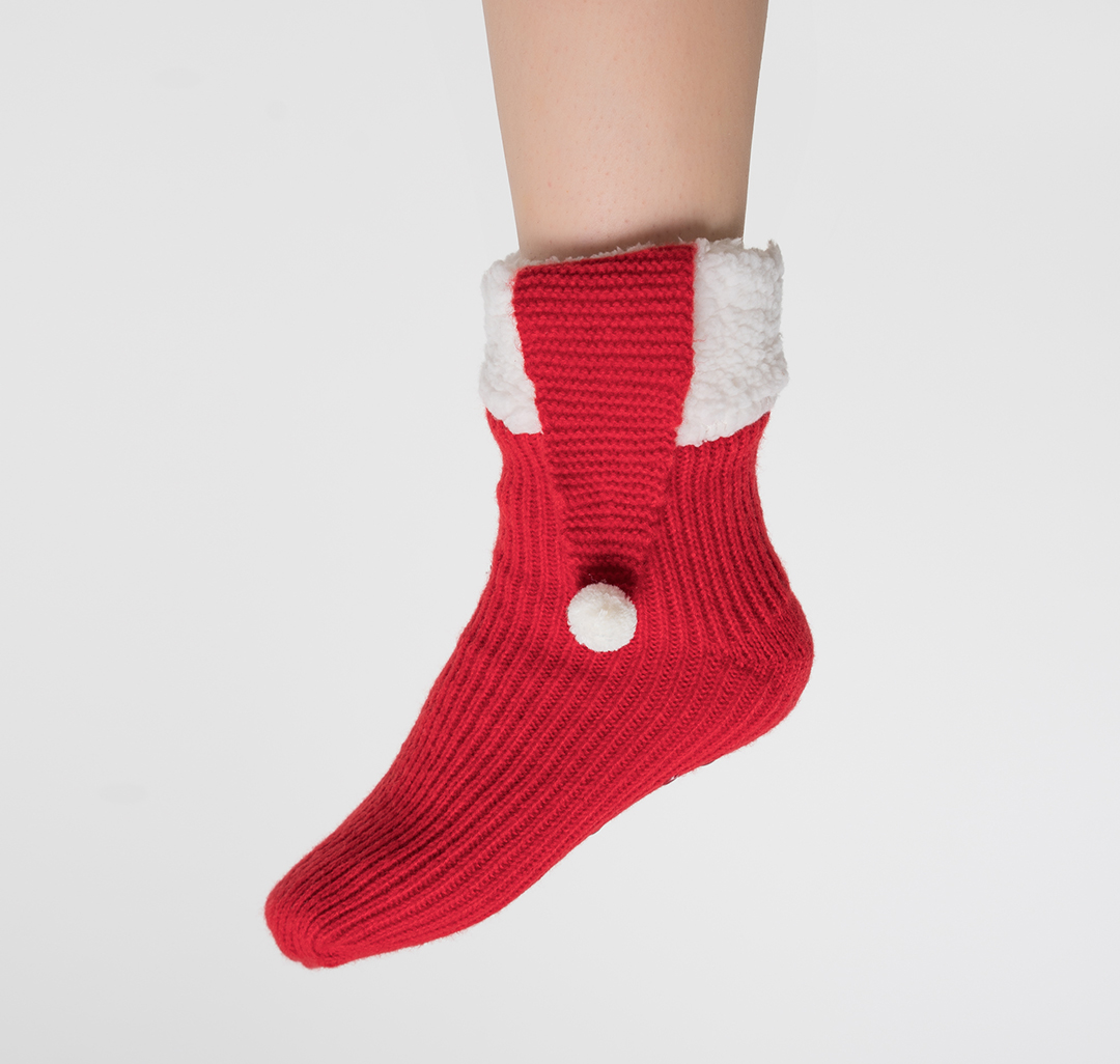 Носки (1 пара) Мармалато, цвет Красный-белый #2