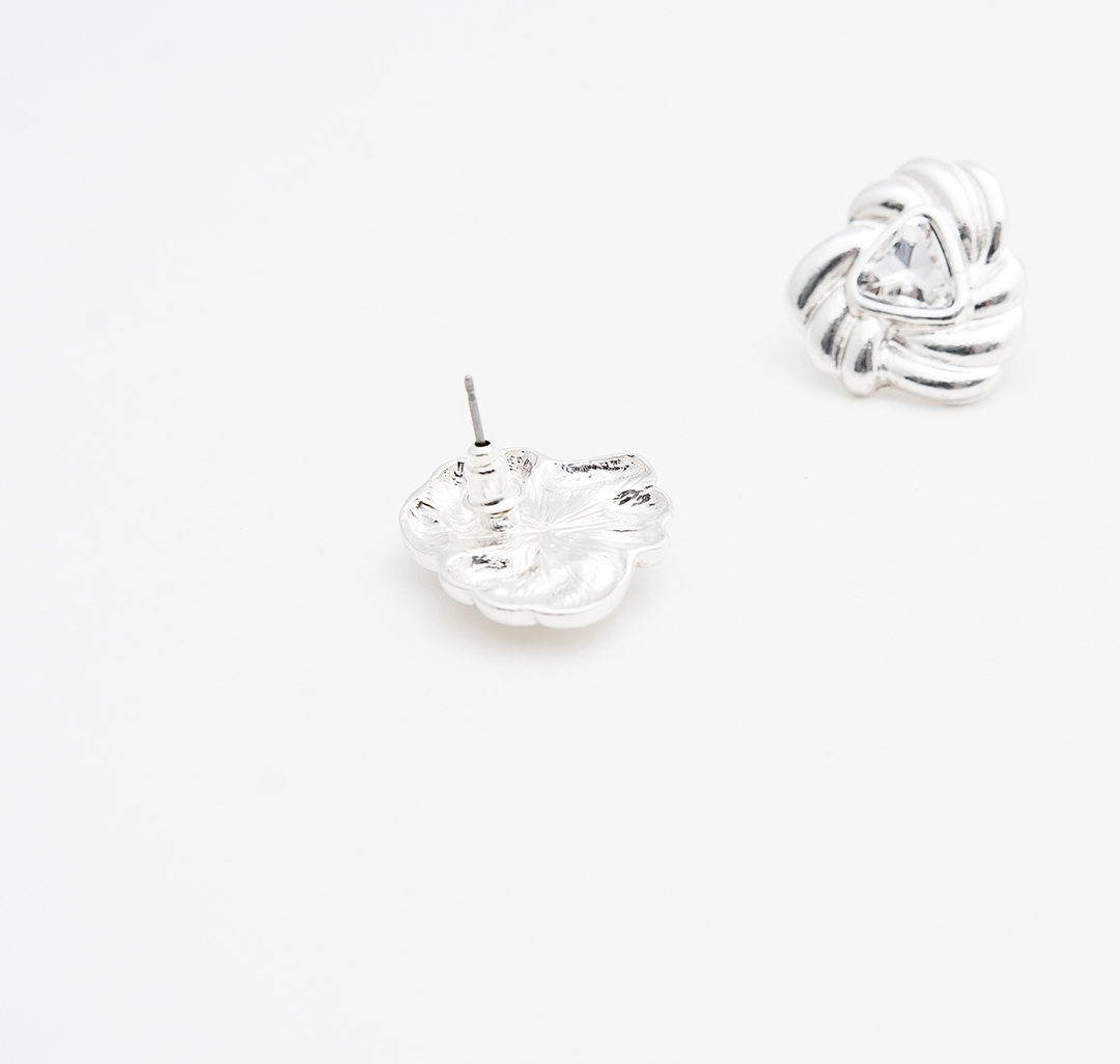 Серьги Мармалато, цвет Белое серебро-прозрачный #2