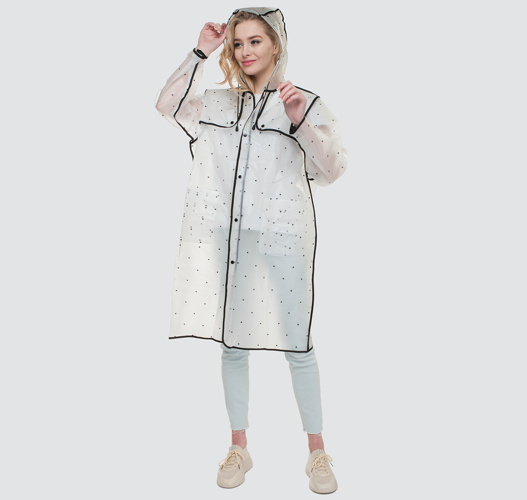 Дождевик Мармалато, цвет Прозрачный-черный #1