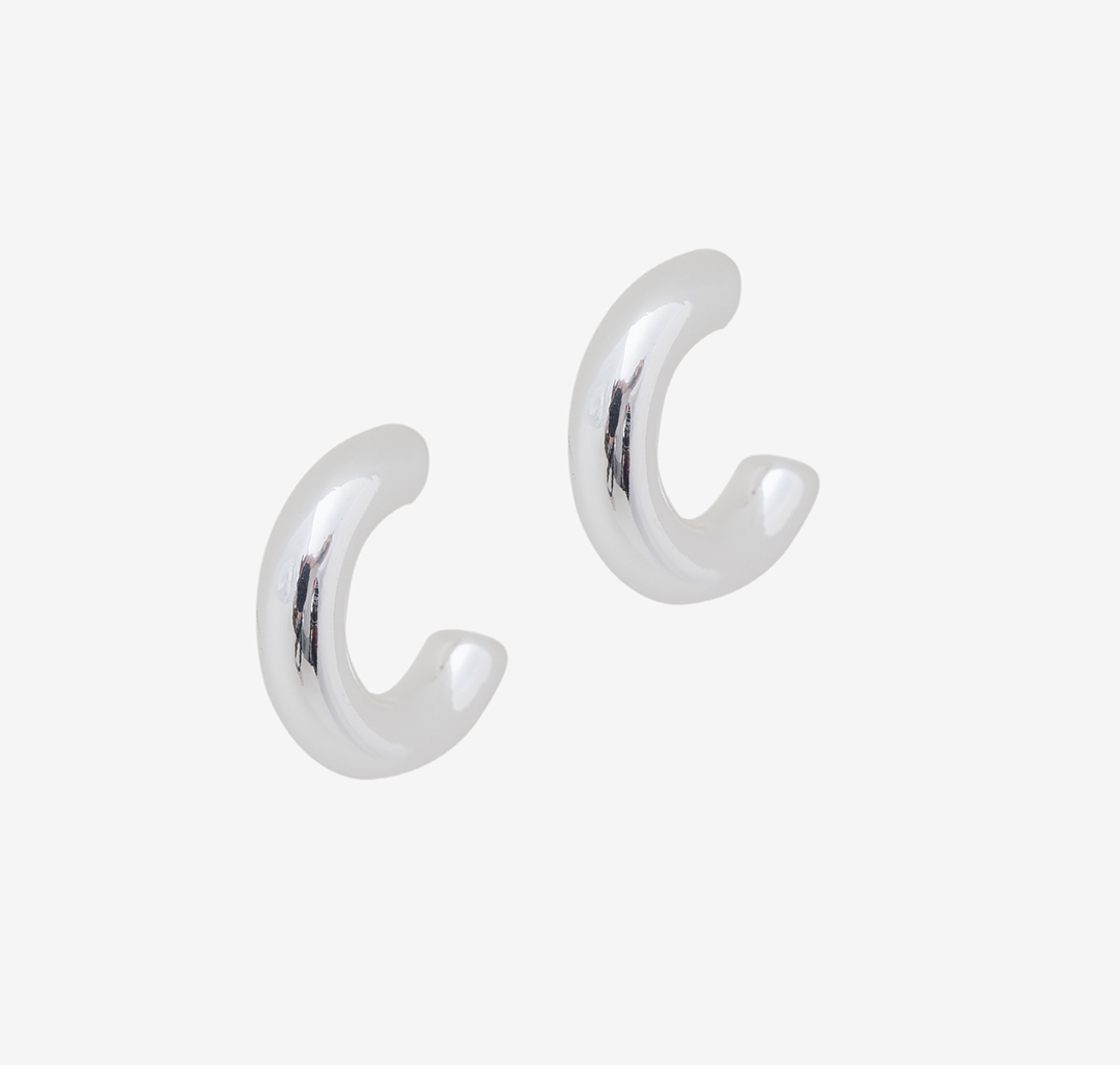 Серьги Мармалато, цвет Белое серебро #1