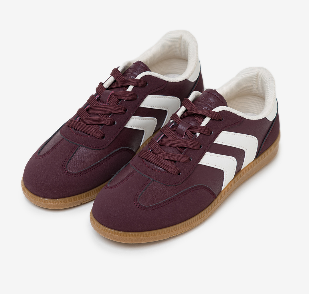 Кеды Мармалато, цвет Бордовый-молочный-рыжий #4