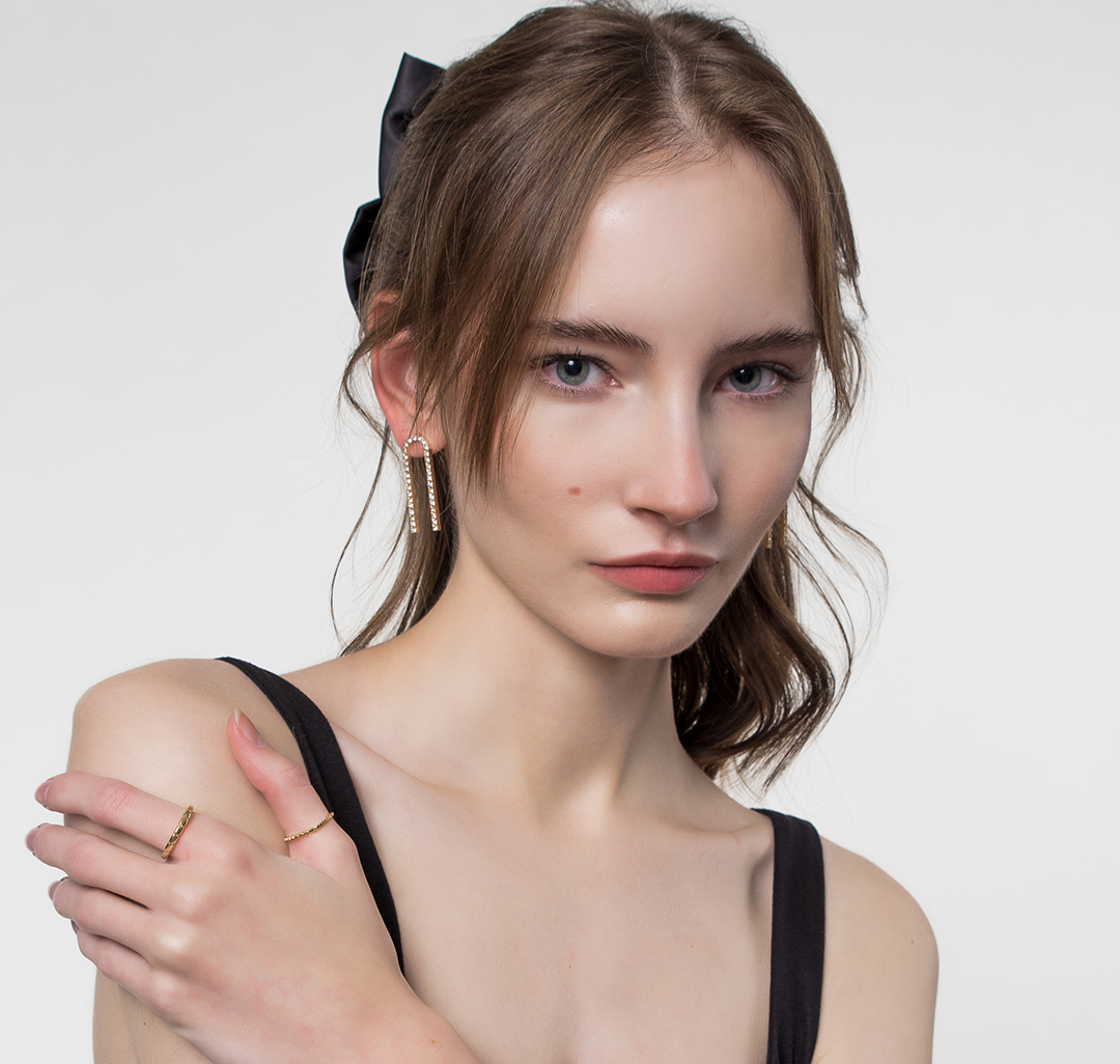 Серьги Мармалато, цвет Золото-прозрачный #2