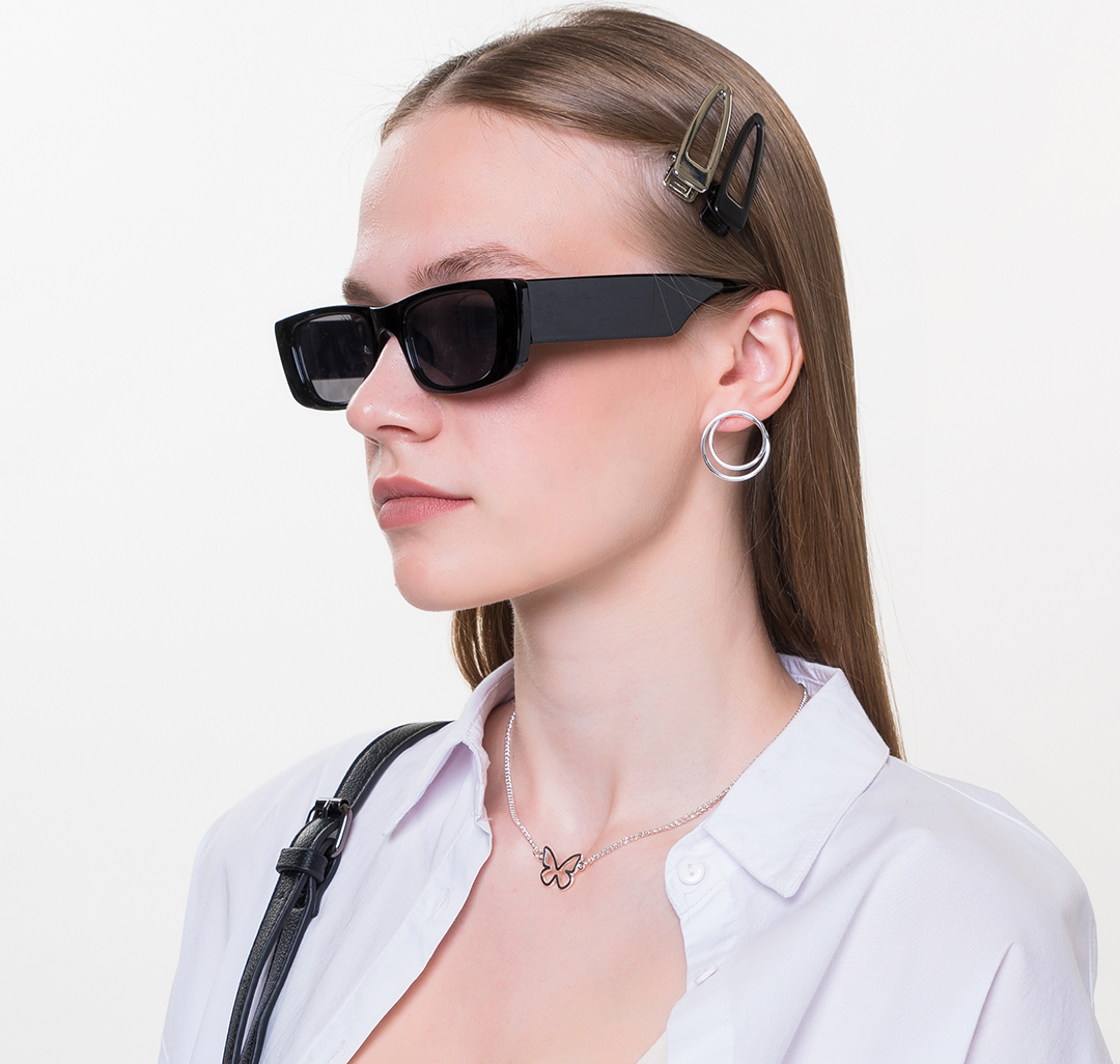 Серьги Мармалато, цвет Белое серебро #2