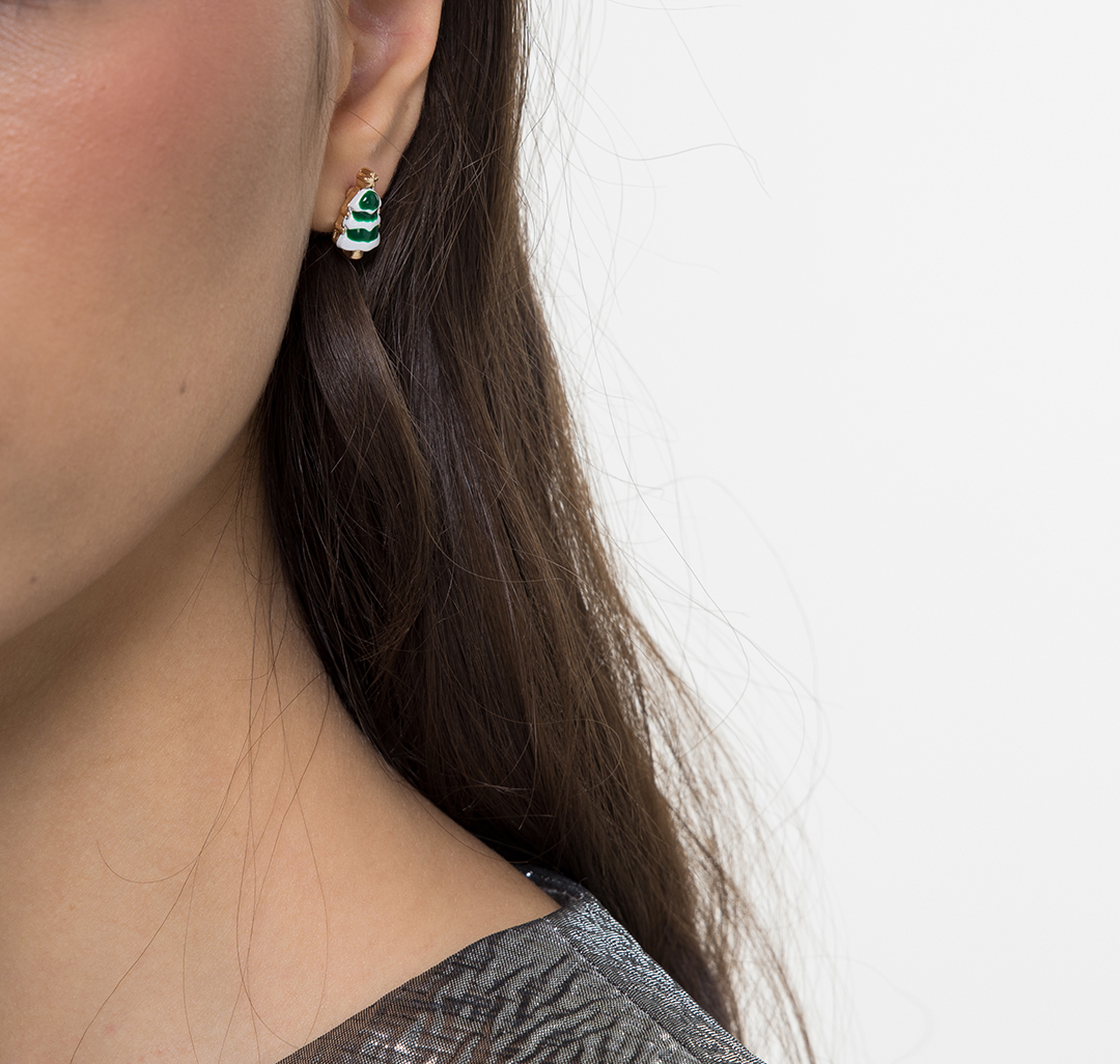 Набор серег (2 пары) Мармалато, цвет Золото-мультиколор #4