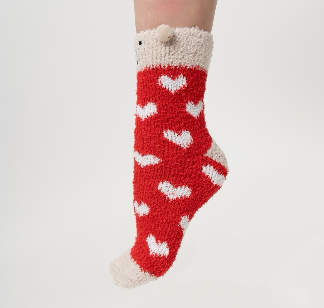 Носки (1 пара) Мармалато, цвет Бежевый-красный-мультиколор #1