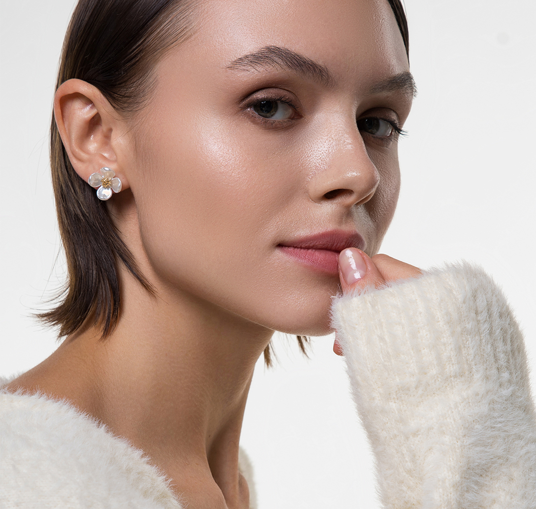 Серьги Мармалато, цвет Жемчуг-золото #4