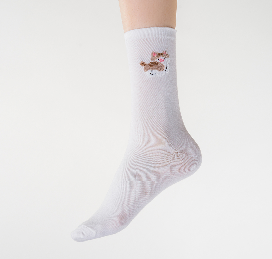 Носки (1 пара) Мармалато, цвет Бежевый-коричневый-белый #2