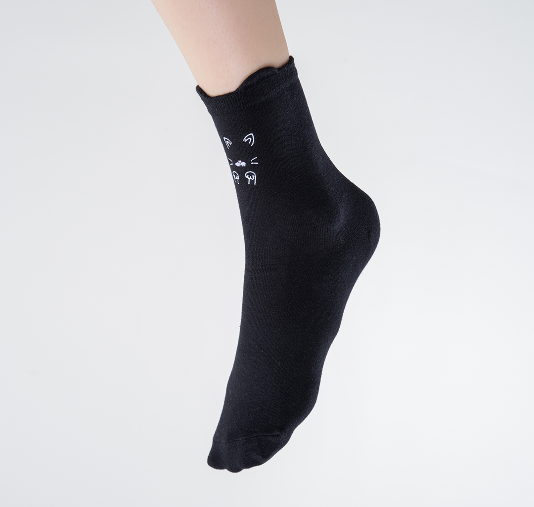 Носки (1 пара) Мармалато, цвет Черный-белый #2