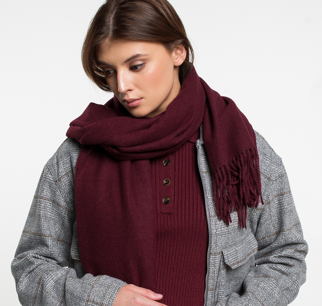 Палантин Мармалато, цвет Бордовый #4