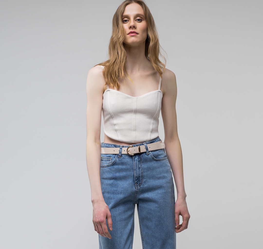 Ремень Мармалато, цвет Бежевый-золото #3