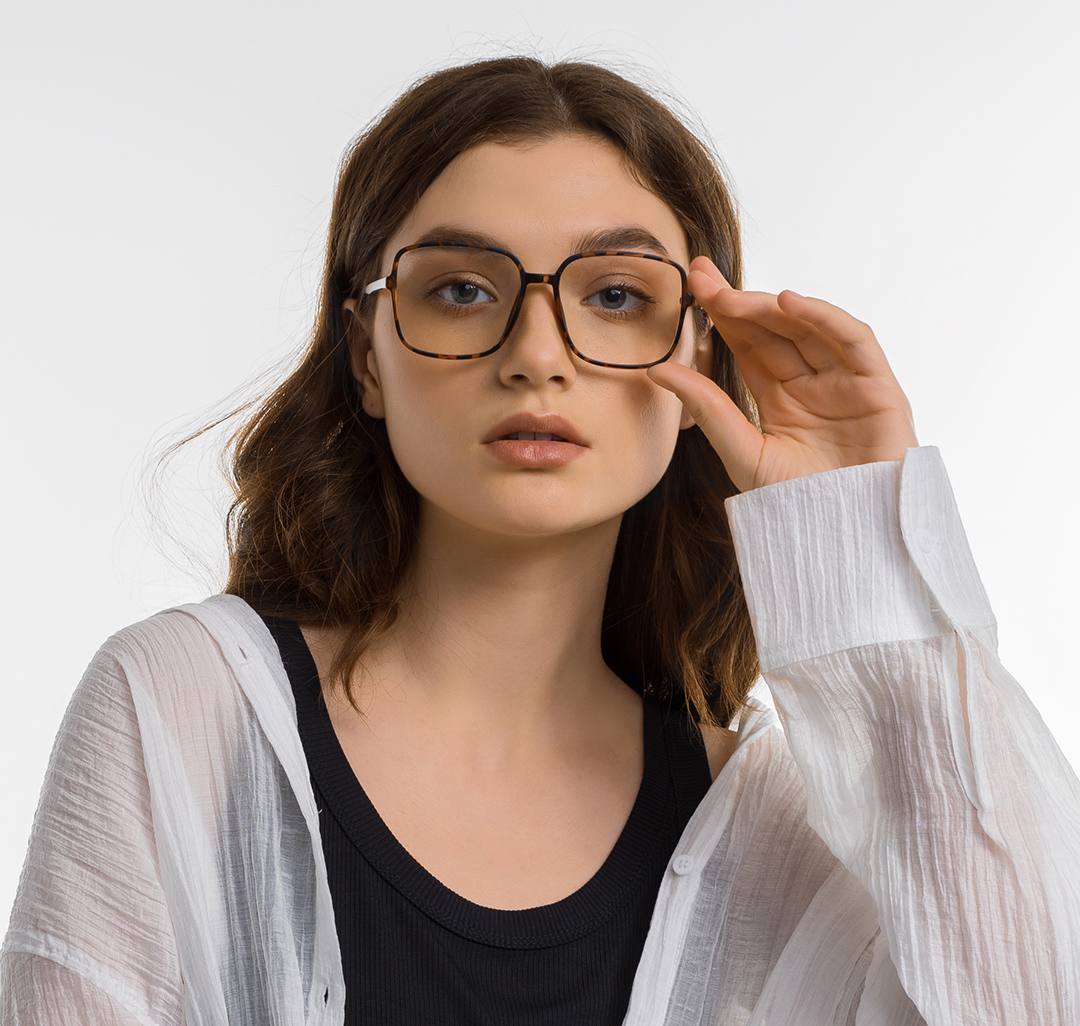 Очки с чехлом Мармалато, цвет Матовый черный-коричневый-прозрачный #1