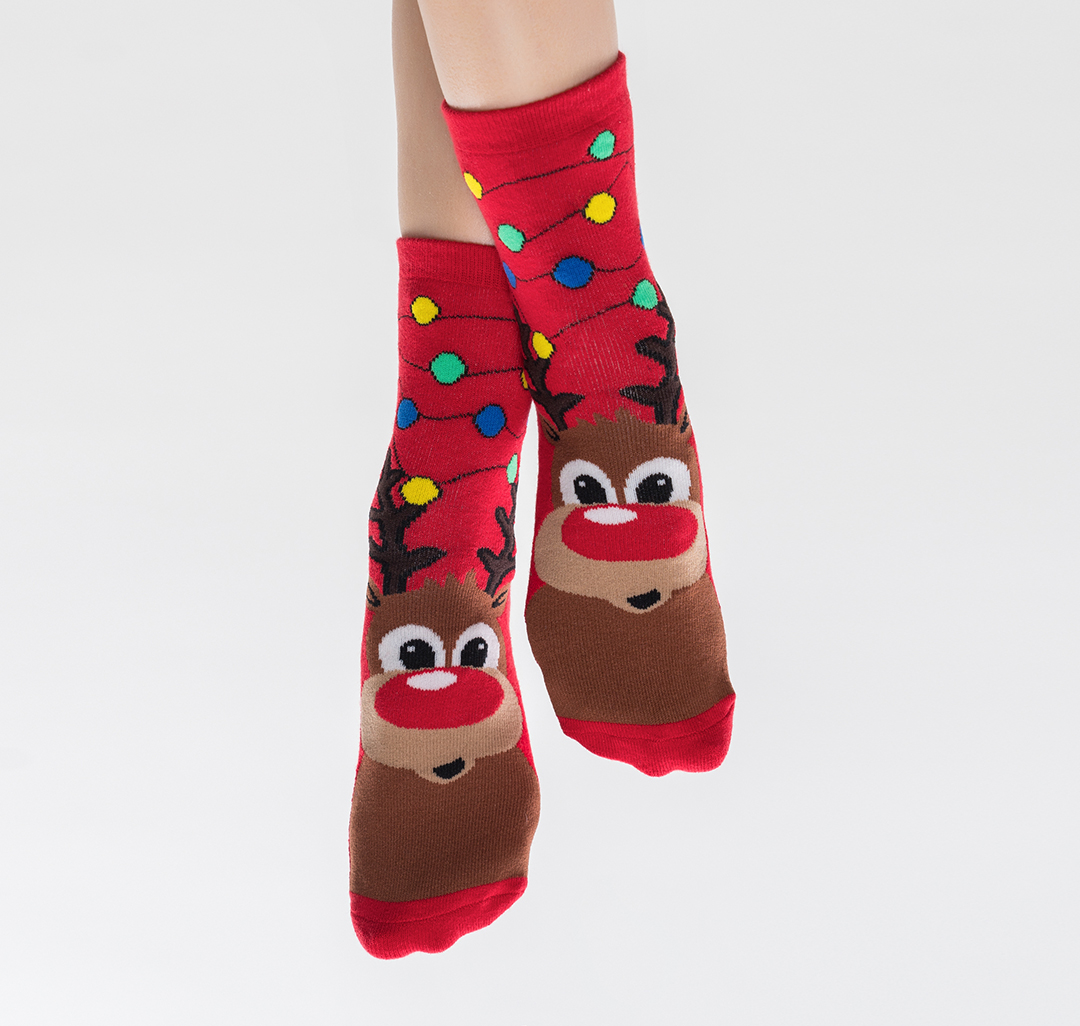 Носки (1 пара) Мармалато, цвет Красный-коричневый-мультиколор #2