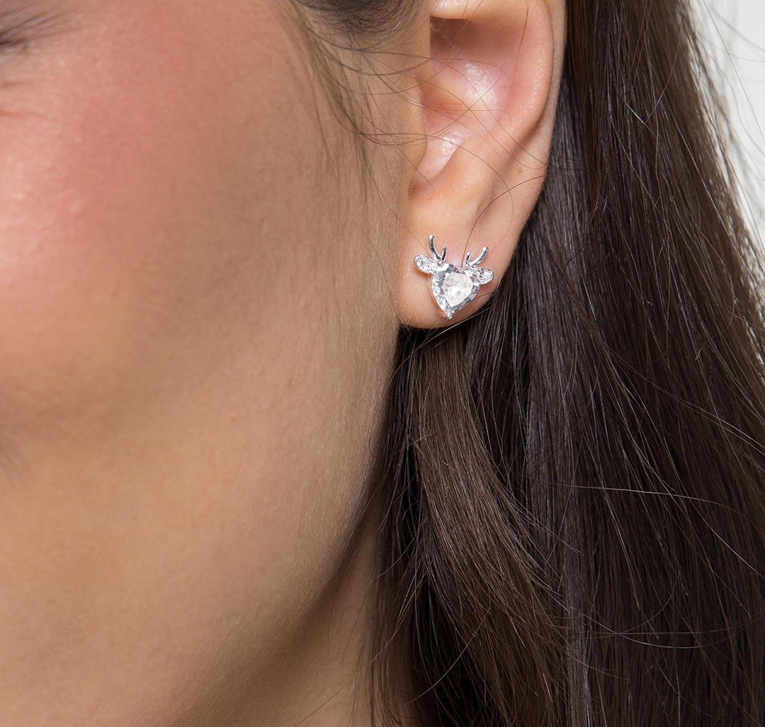 Серьги Мармалато, цвет Белое серебро-прозрачный #4