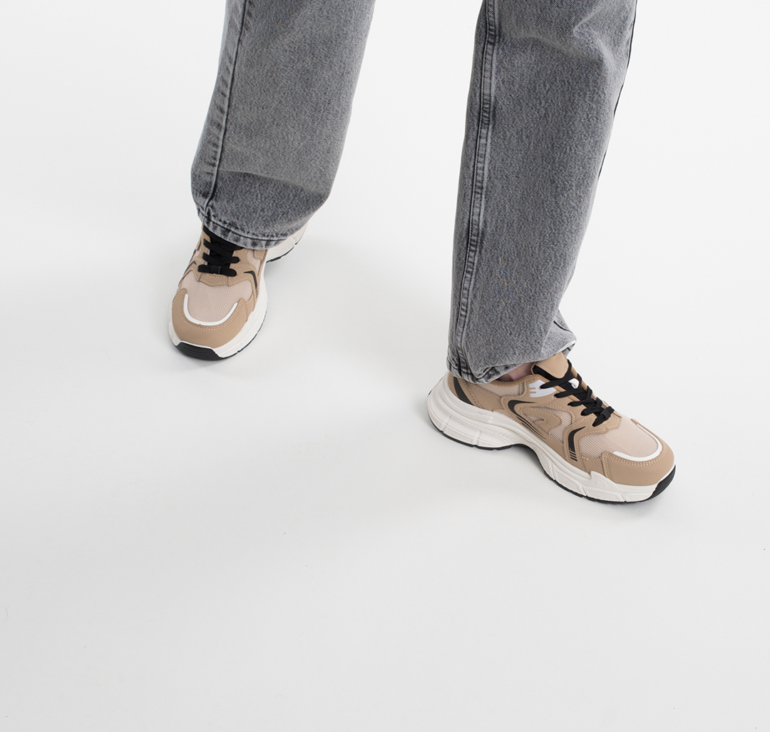 Кроссовки Мармалато, цвет Бежевый-молочный-черный #8