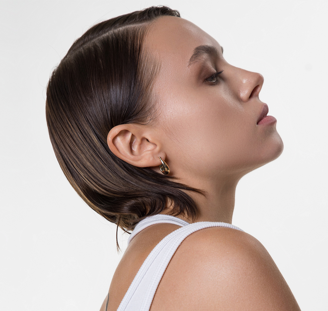 Набор серег (2 пары) Мармалато, цвет Золото-белое серебро #4