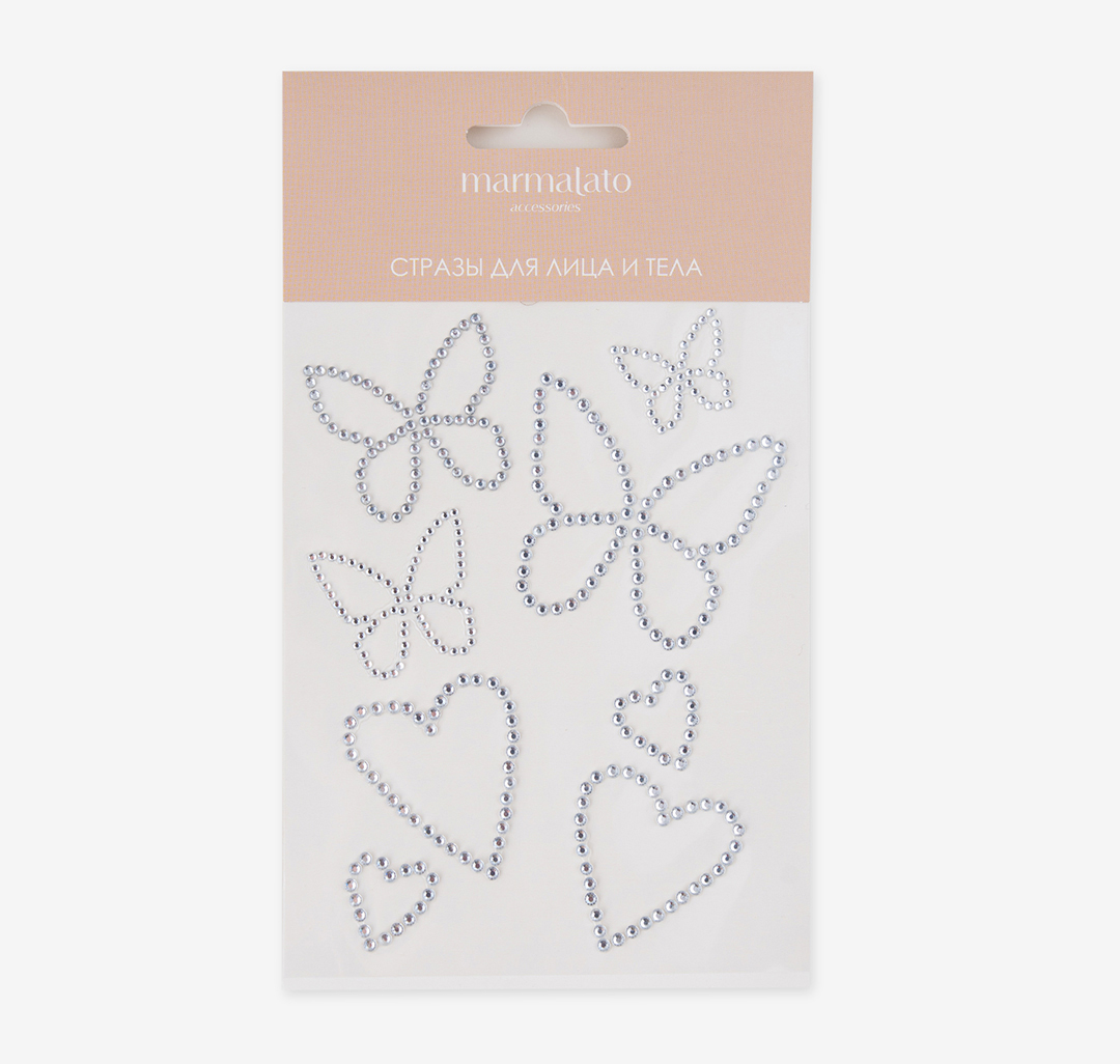 Стразы для тела Мармалато, цвет Серебро #1