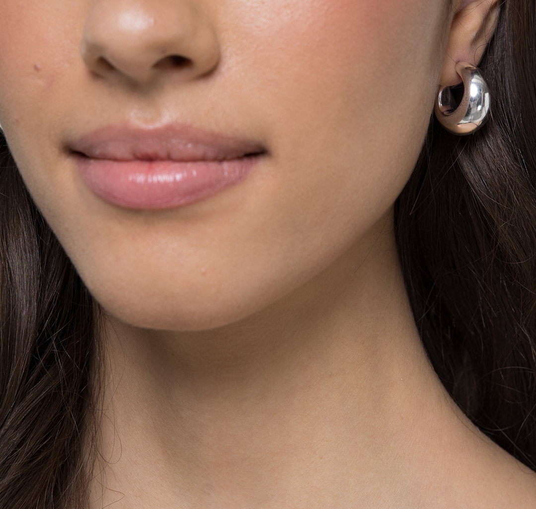 Набор (серьги 3 шт, кафф 1 шт) Мармалато, цвет Белое серебро-прозрачный #4