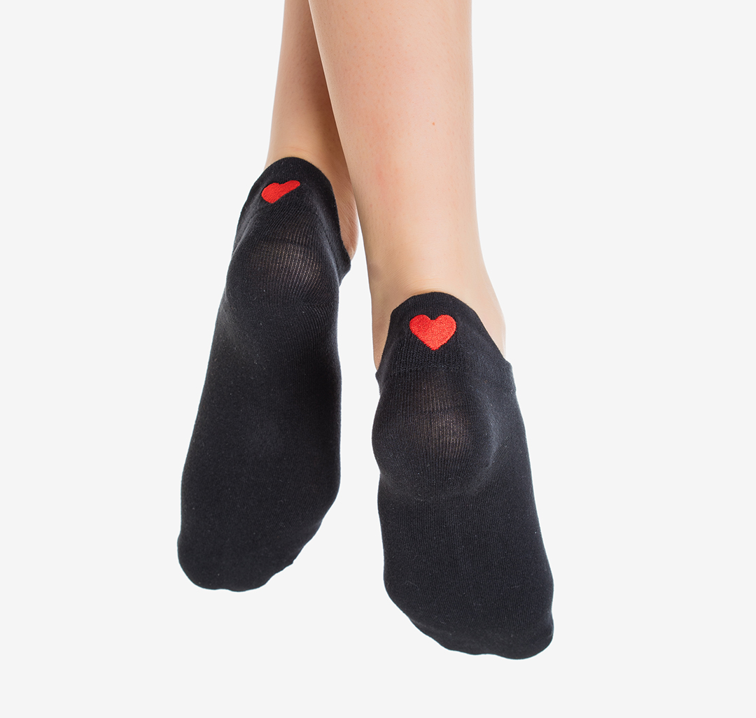 Носки (1 пара) Мармалато, цвет Черный-красный #2