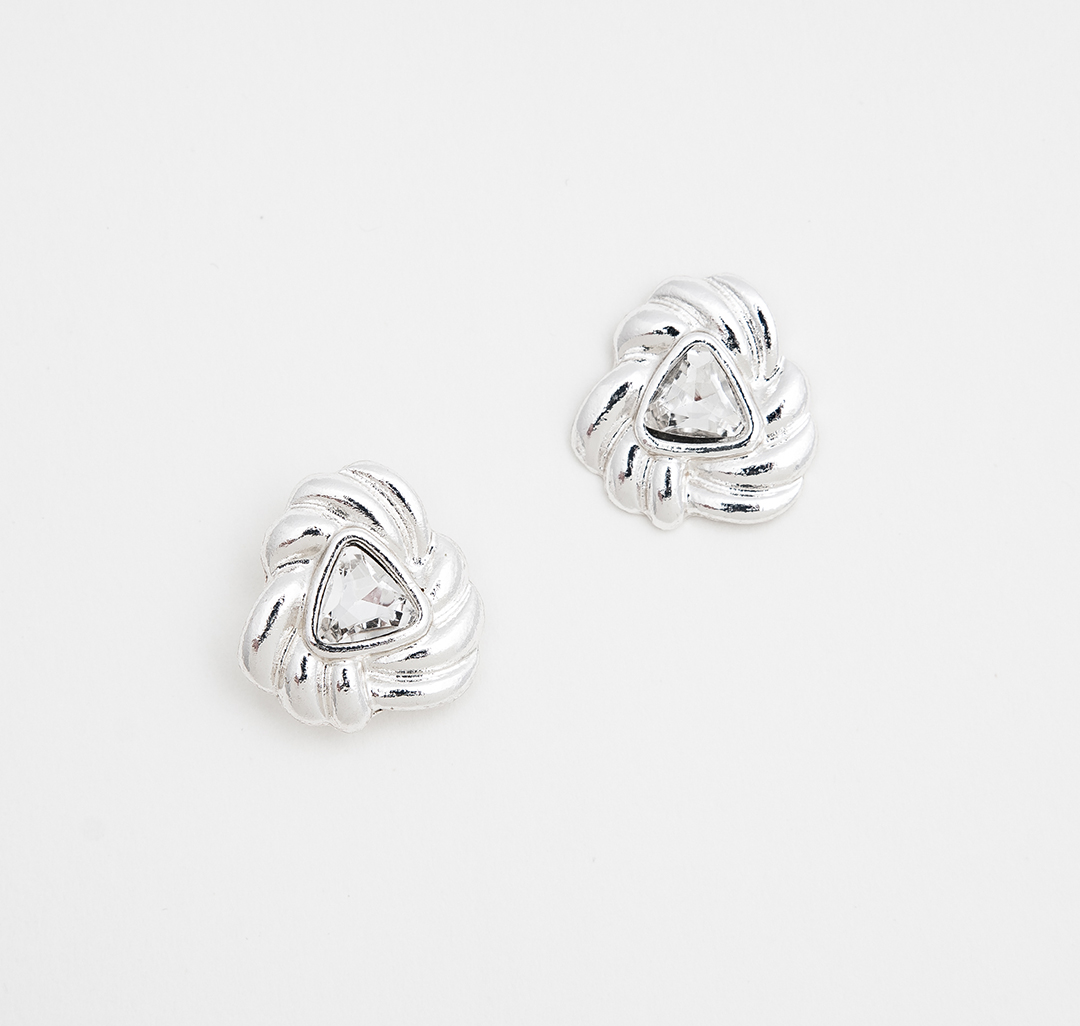 Серьги Мармалато, цвет Белое серебро-прозрачный #1