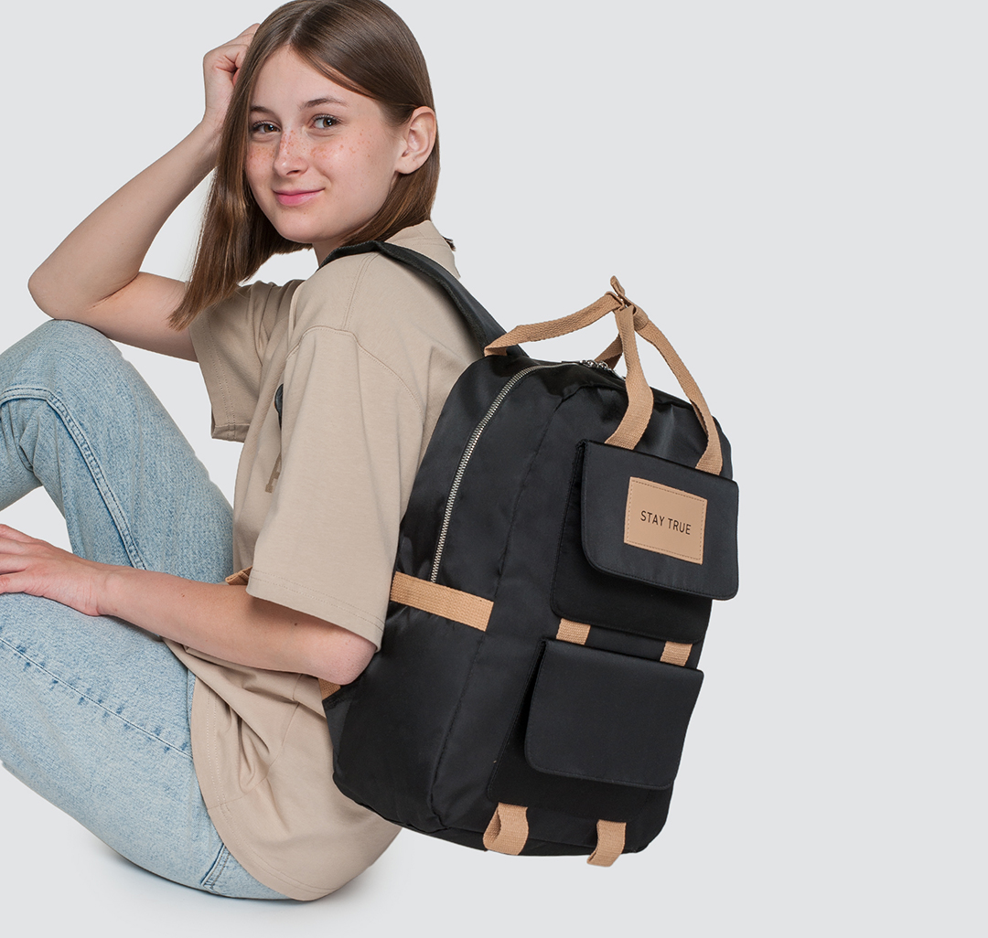 Рюкзак Мармалато, цвет Черный-бежевый #2