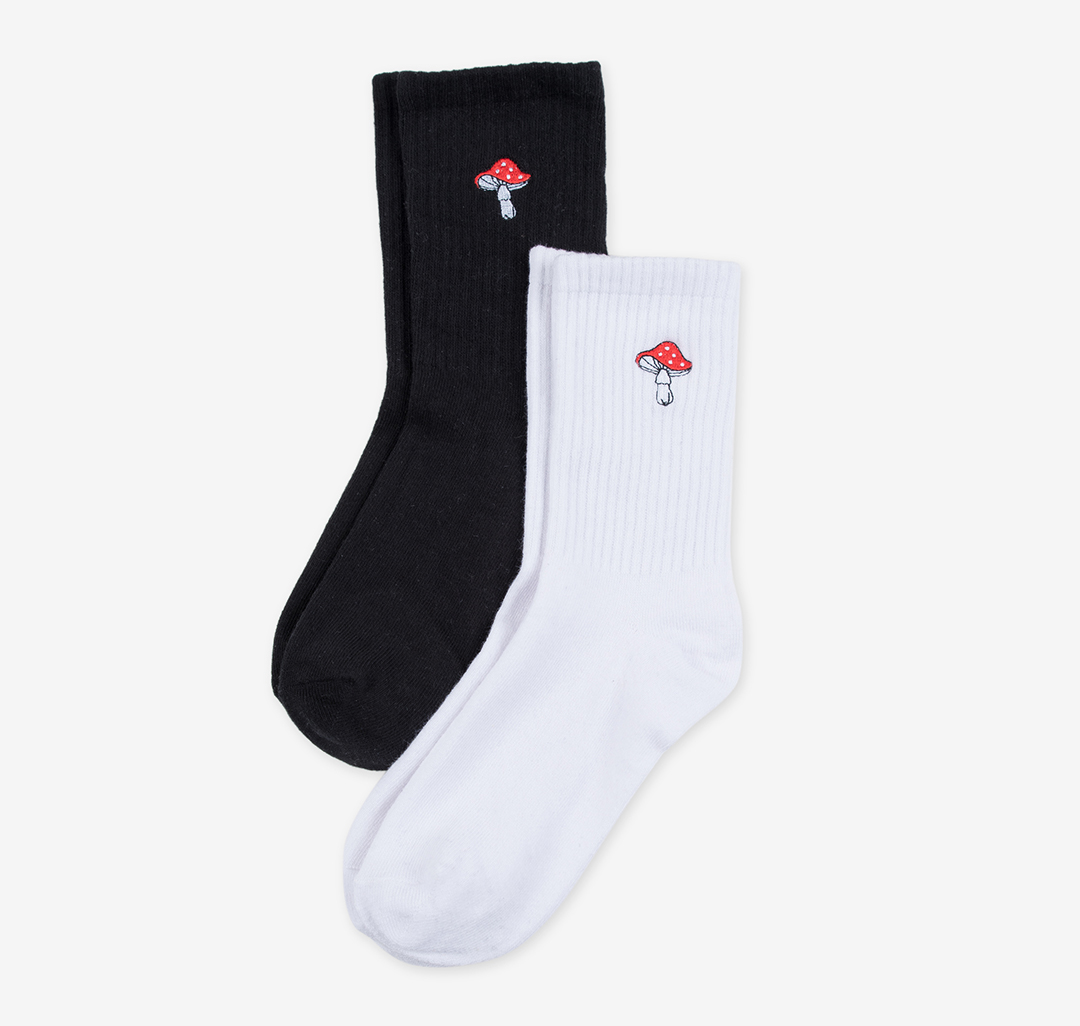 Носки (2 пары) Мармалато, цвет Белый-черный-красный #1