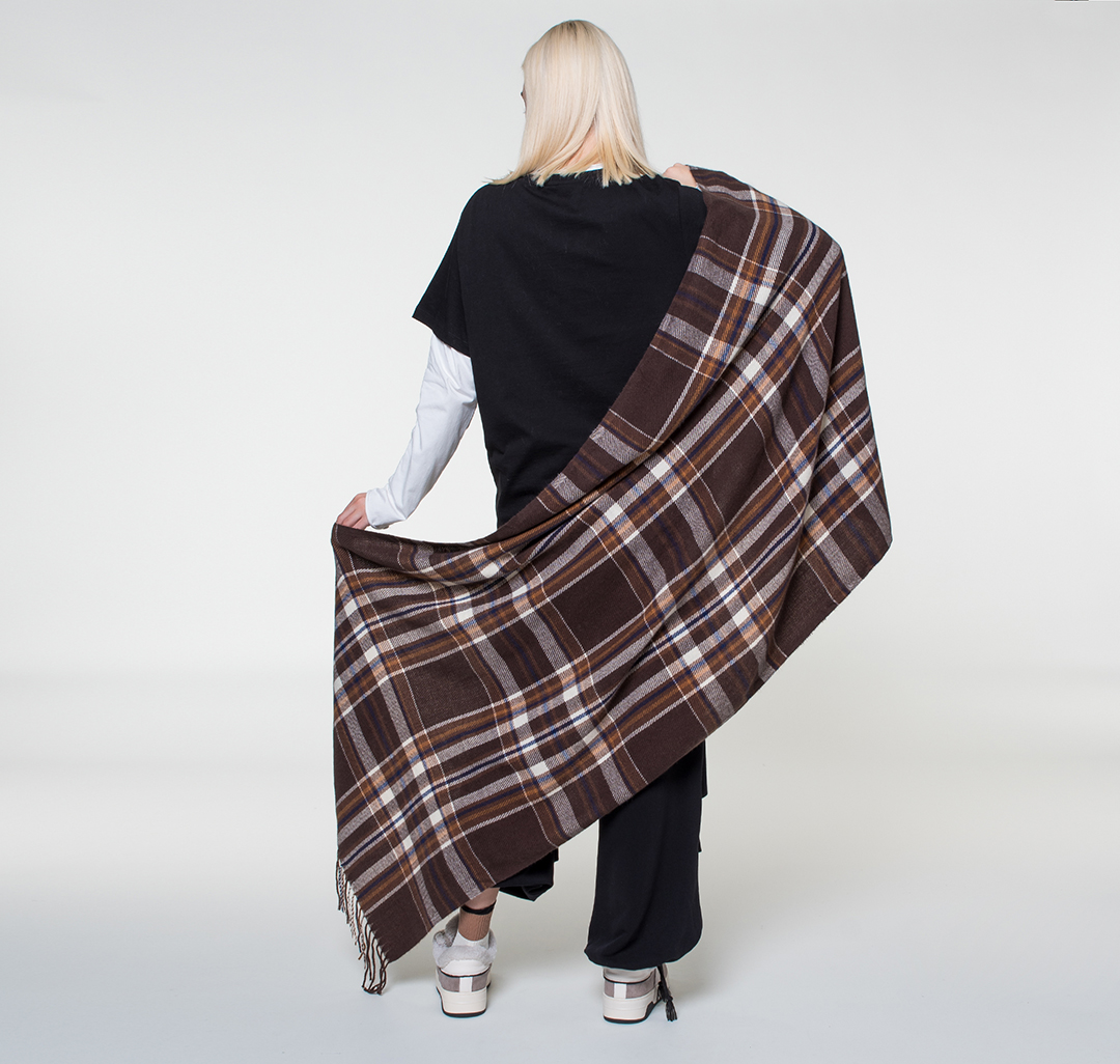 Палантин Мармалато, цвет Коричневый-бежевый #4