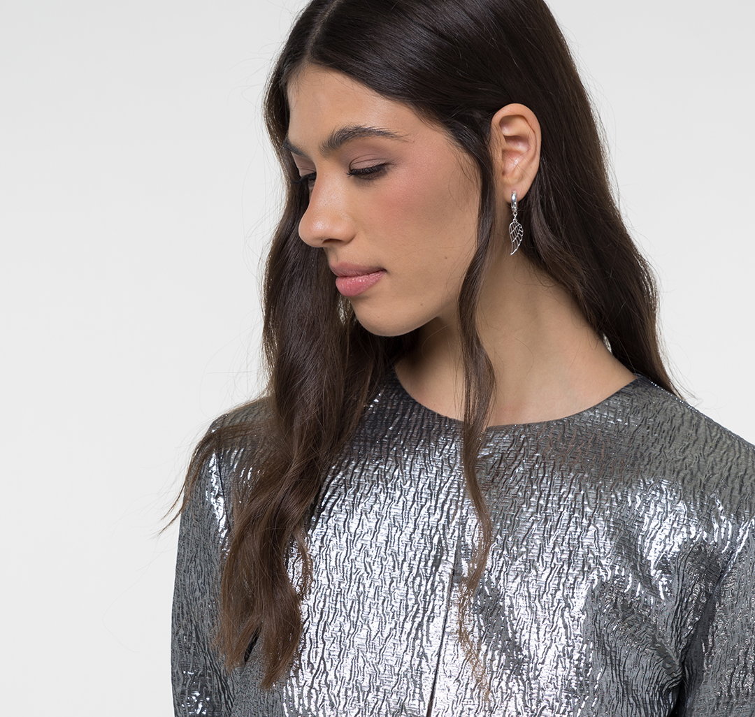 Серьги Мармалато, цвет Белое серебро #3