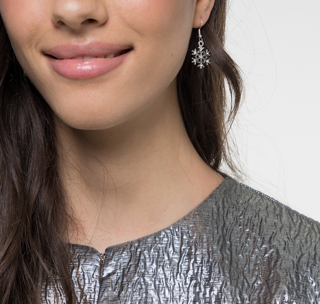 Набор серег (3 пары) Мармалато, цвет Белое серебро-прозрачный-мультиколор #5