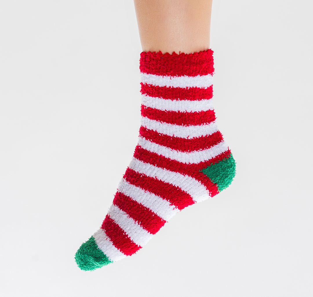 Носки (1 пара) Мармалато, цвет Красный-белый-зеленый #2