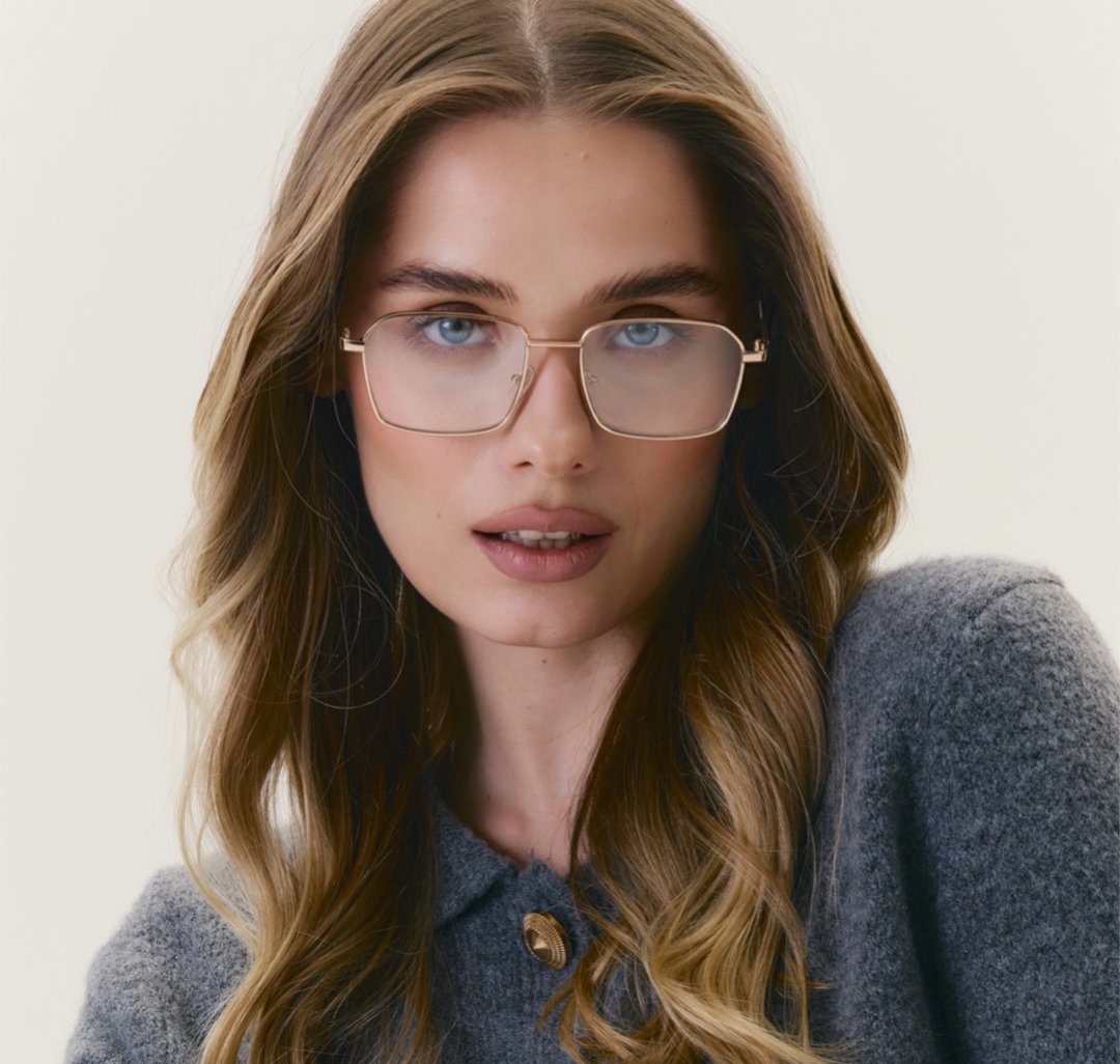 Очки с чехлом Мармалато, цвет Прозрачный-золото #2