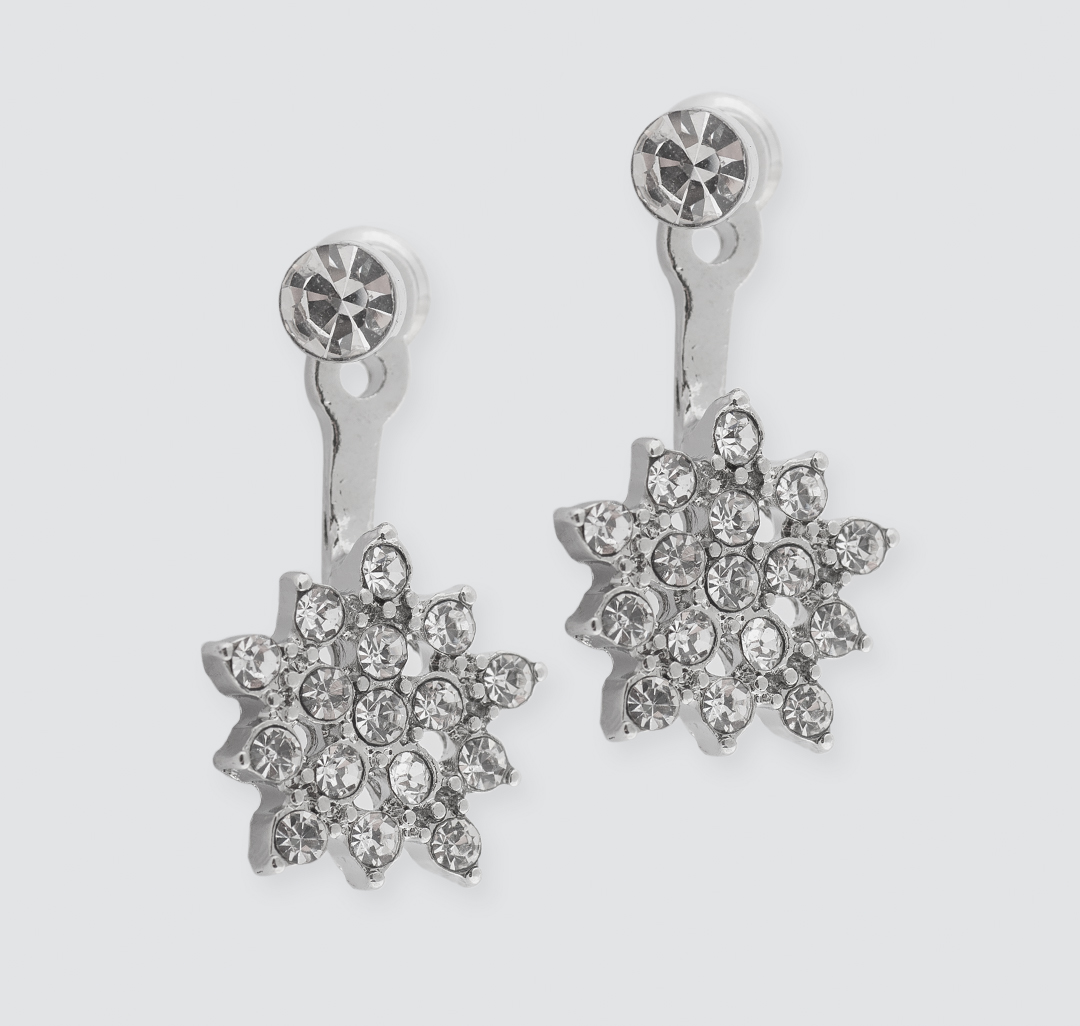 Серьги Мармалато, цвет Серебро-прозрачный #1