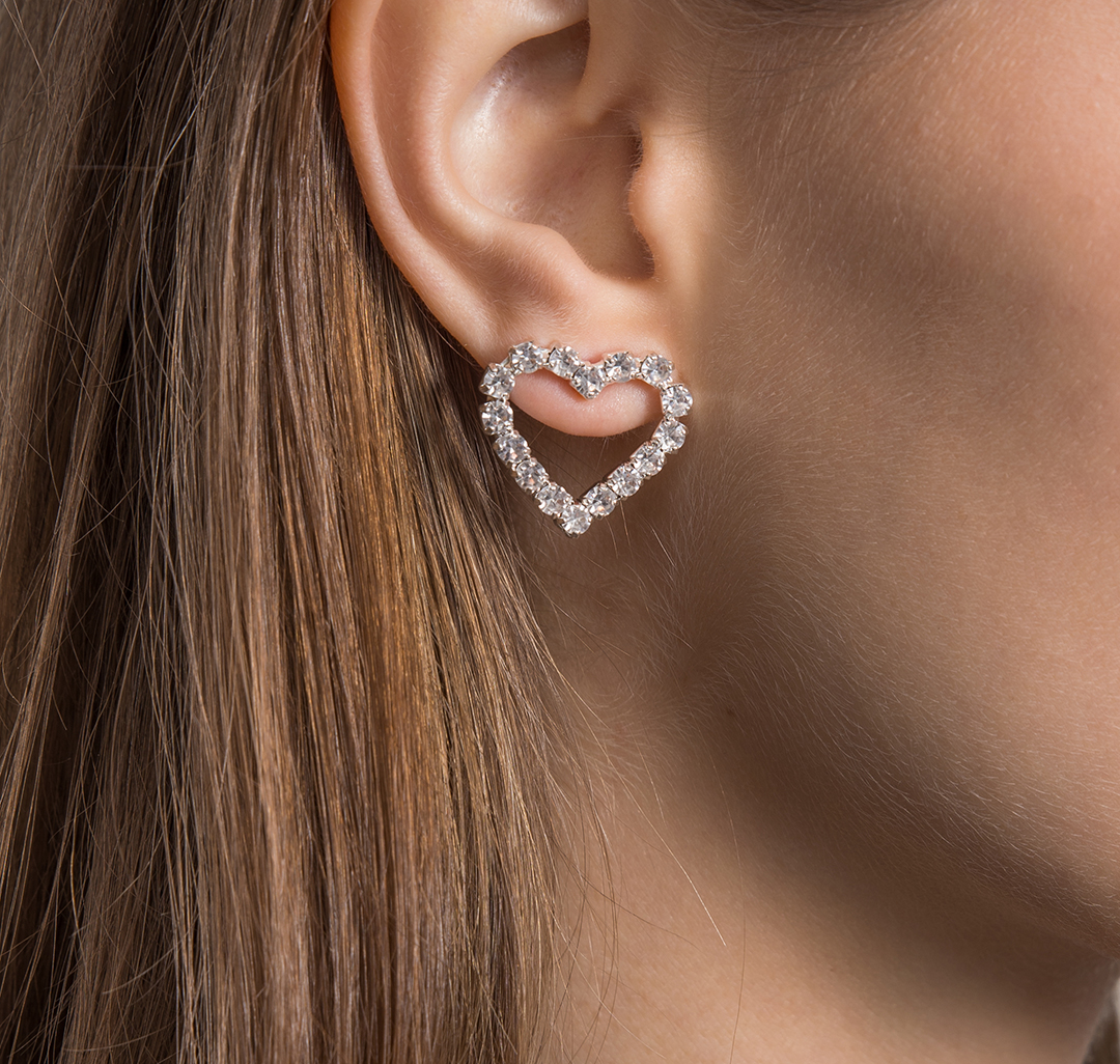 Серьги Мармалато, цвет Белое серебро-прозрачный #3