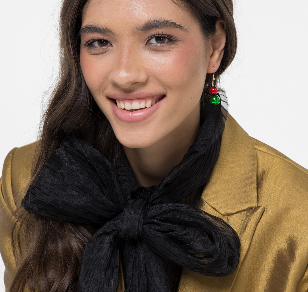 Набор серег (3 пары) Мармалато, цвет Белое серебро-прозрачный-мультиколор #3