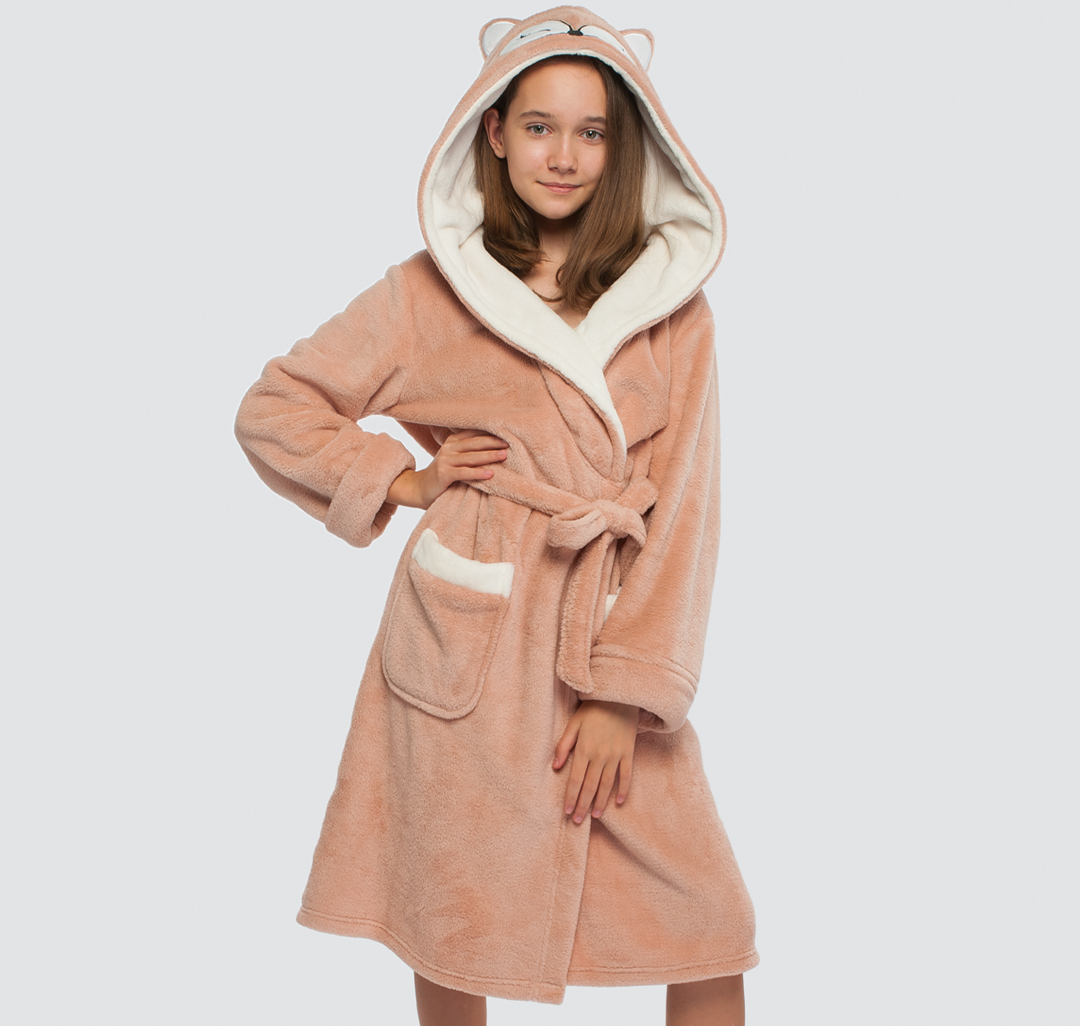 Халат Мармалато, цвет Пудровый-белый-черный #1