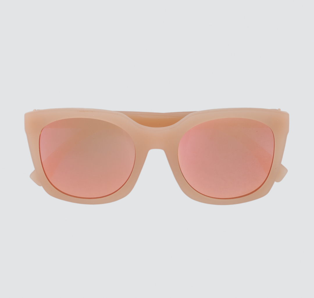 Очки Мармалато, цвет Бежевый-зеркальный розовый #3