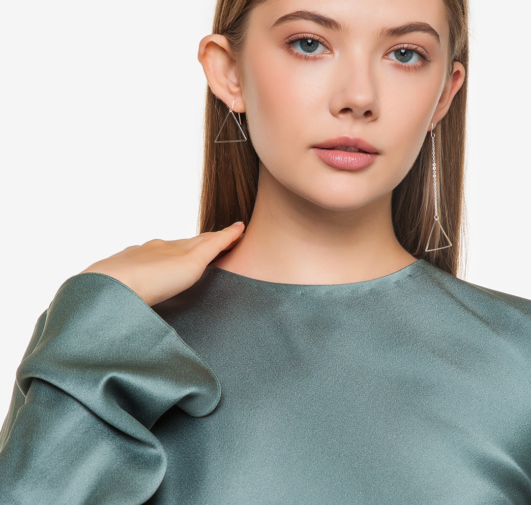 Серьги Мармалато, цвет Серебро #2