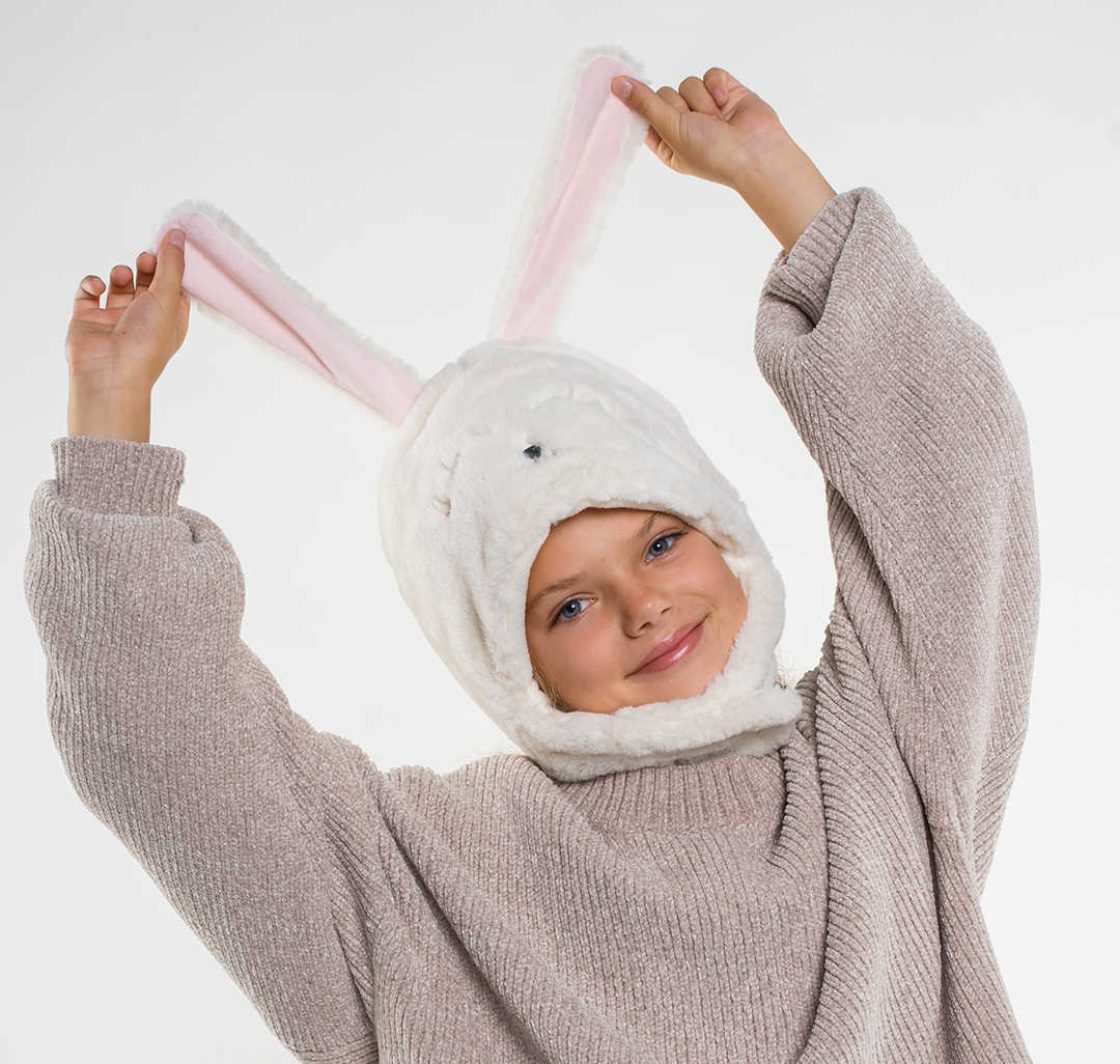 Шапка Мармалато, цвет Белый-розовый-черный #1