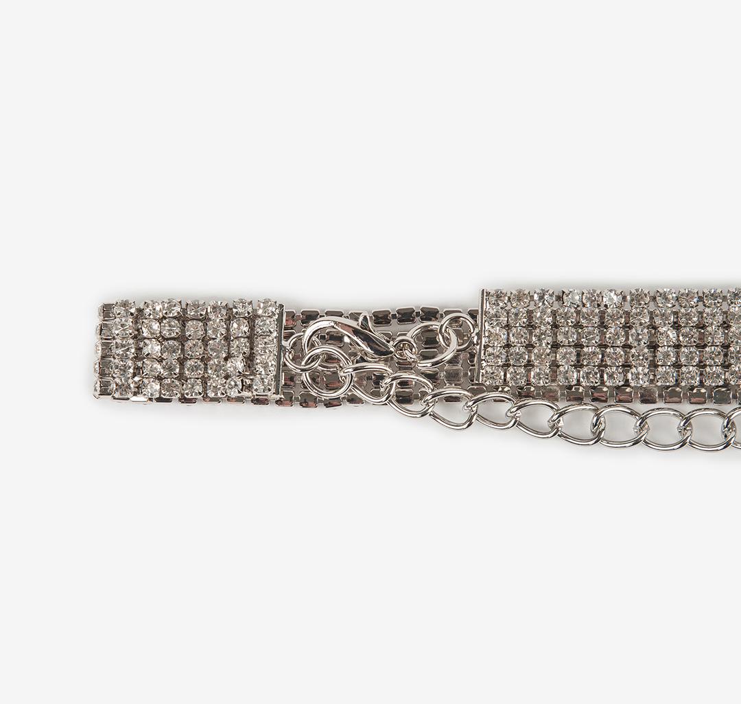 Ремень Мармалато, цвет Прозрачный-серебро #2