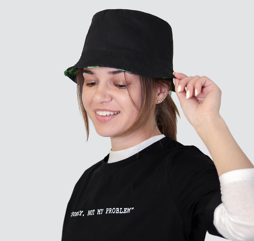 Панама Мармалато, цвет Черный-зеленый #8