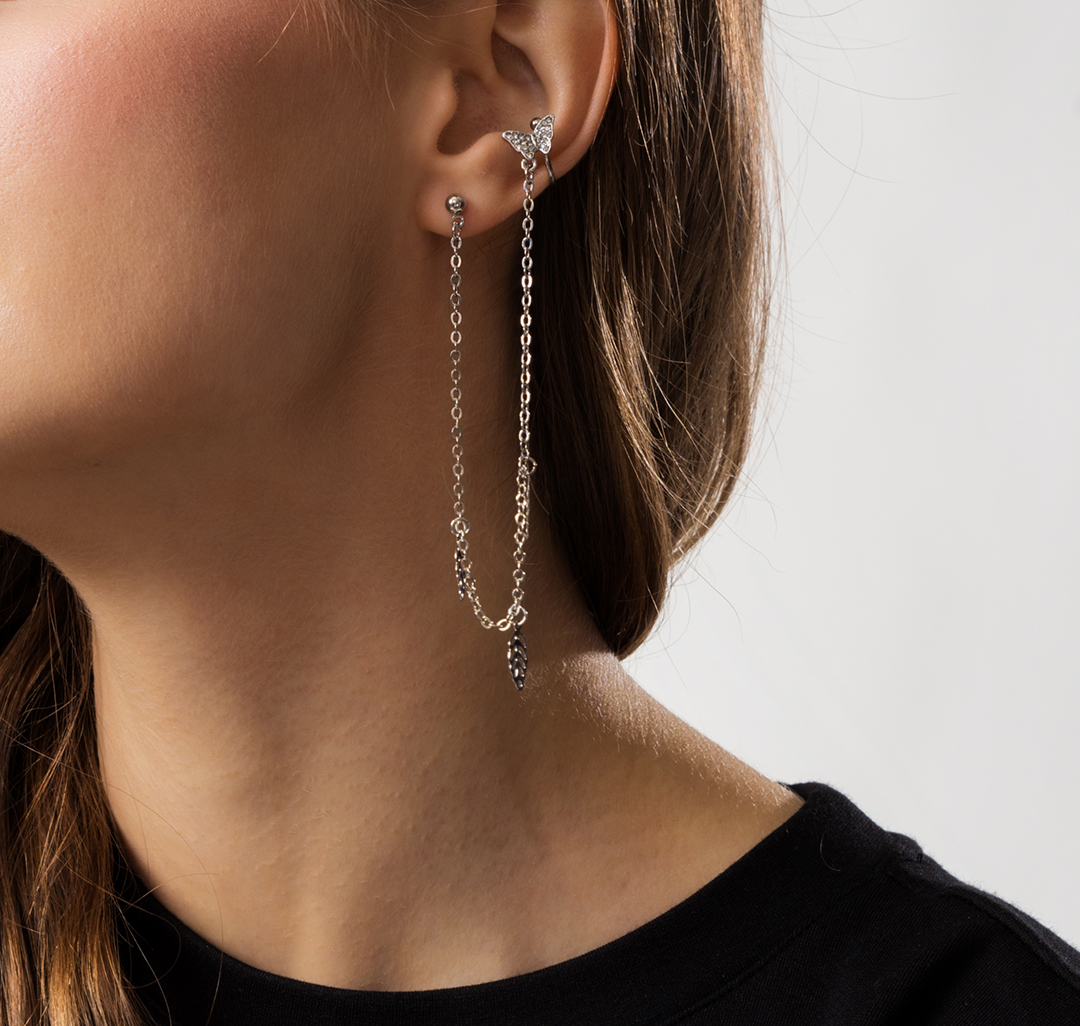 Кафф Мармалато, цвет Серебро-прозрачный #3