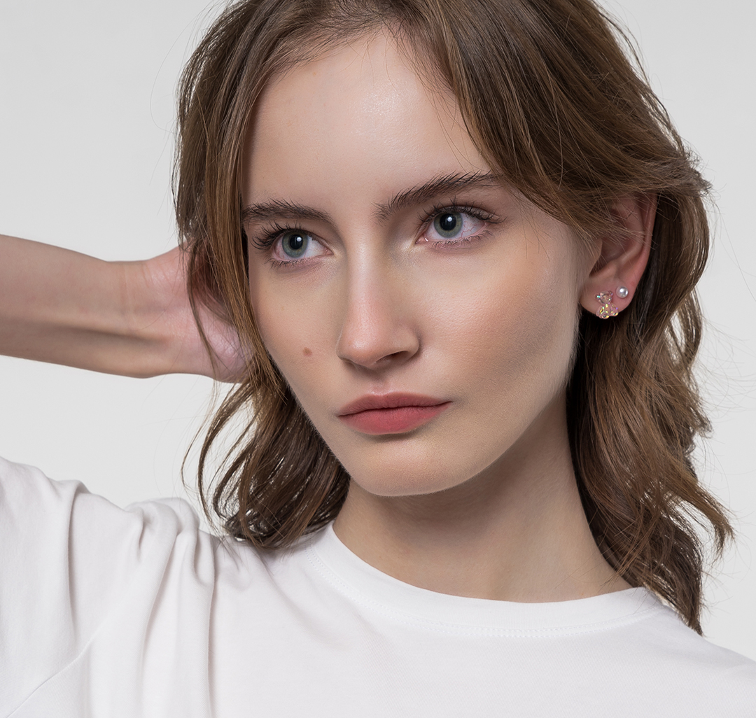 Набор серег (3 пары) Мармалато, цвет Жемчуг-мультиколор #2