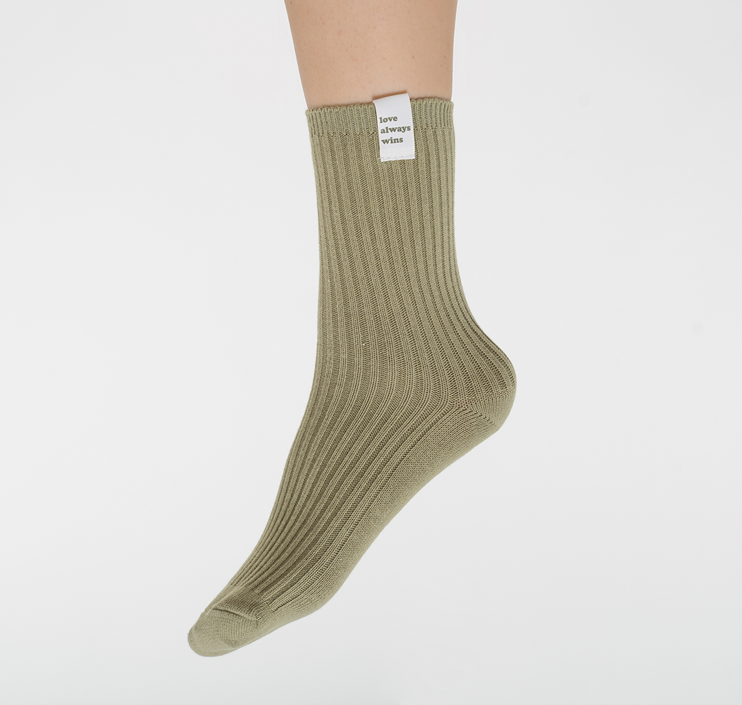 Носки (1 пара) Мармалато, цвет Хаки-молочный #2