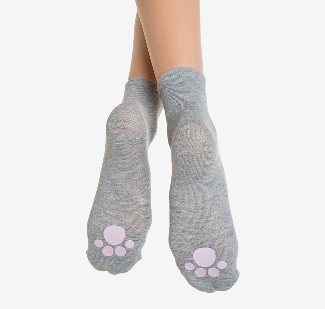 Носки (1 пара) Мармалато, цвет Серый-розовый #2