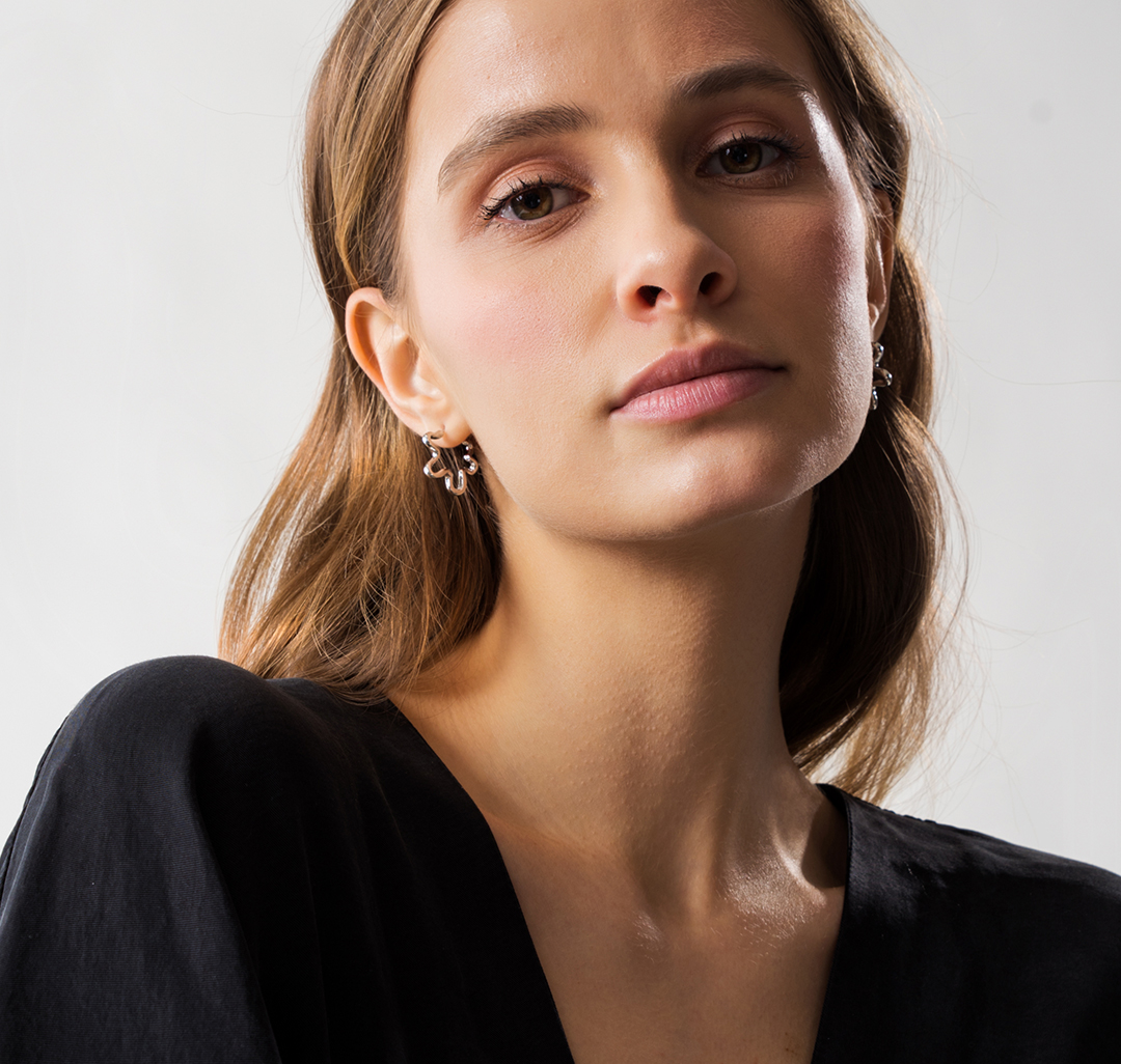 Набор серег (6 пар) Мармалато, цвет Золото-серебро #2