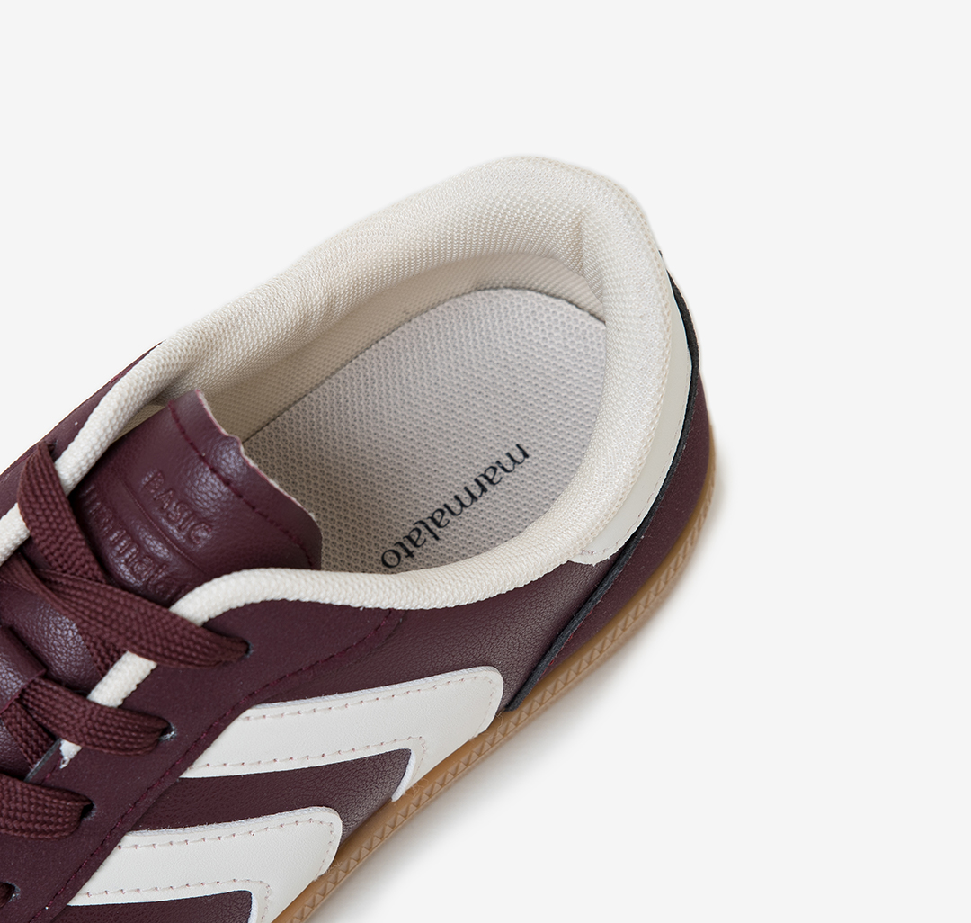 Кеды Мармалато, цвет Бордовый-молочный-рыжий #10