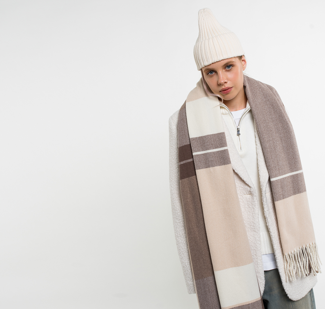 Палантин Мармалато, цвет Бежевый-разноцветный #4