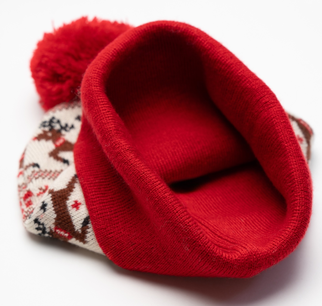 Шапка Мармалато, цвет Красный-бежевый-коричневый #2