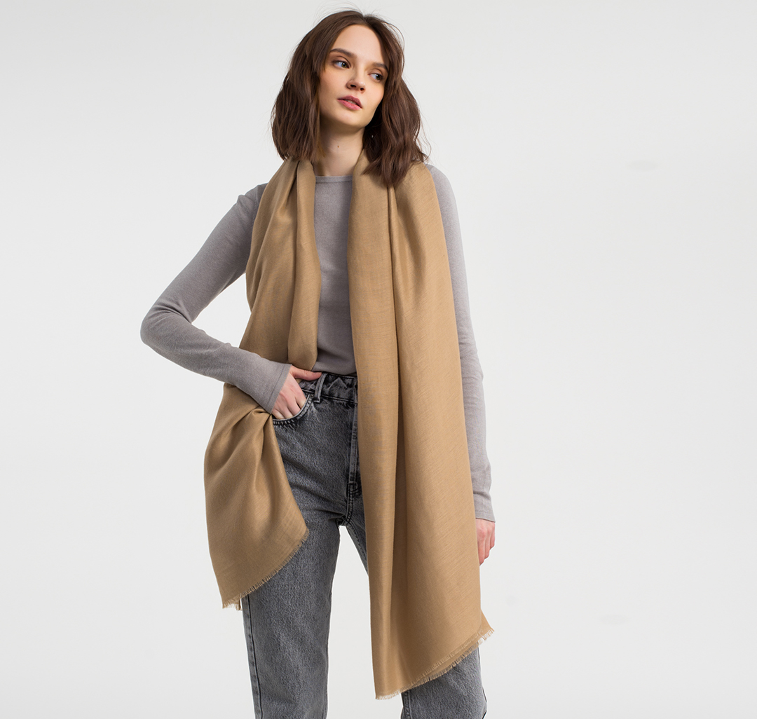 Палантин Мармалато, цвет Бежевый #1