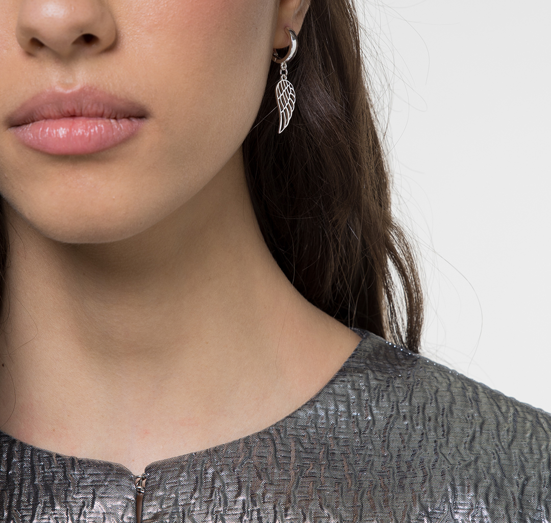 Серьги Мармалато, цвет Белое серебро #4