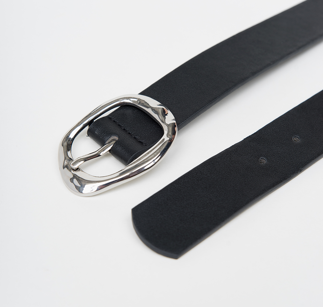 Ремень Мармалато, цвет Черный-серебро #2